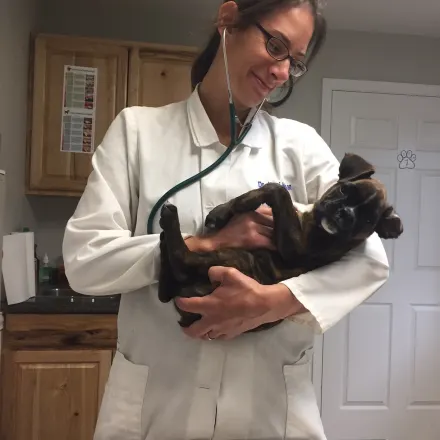 Kerri Hudson at Waterville Veterinary Clinic